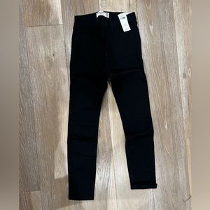 Abercrombie kids black high-rise jean leggings